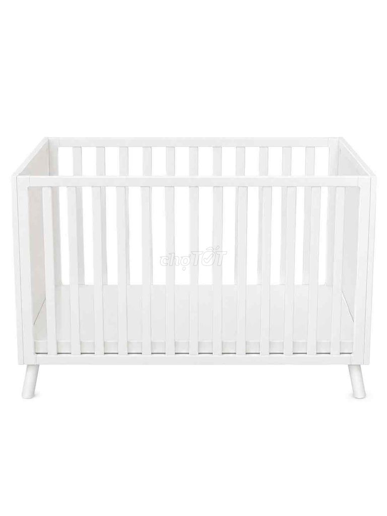 Cũi Gỗ Trắng 71x132 cm. Mua bán Mẹ và bé tại Quận Cẩm Lệ Đà Nẵng được đăng bởi Ms Trang hình 1
