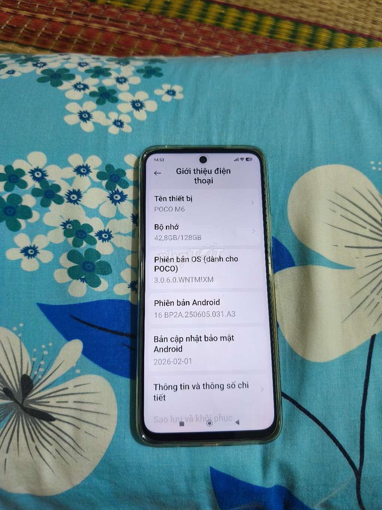 POCO M6 6/128GB còn bảo hành hãng. Mua bán Điện thoại tại Quận Tân Bình Tp Hồ Chí Minh được đăng bởi H Bảo hình 1