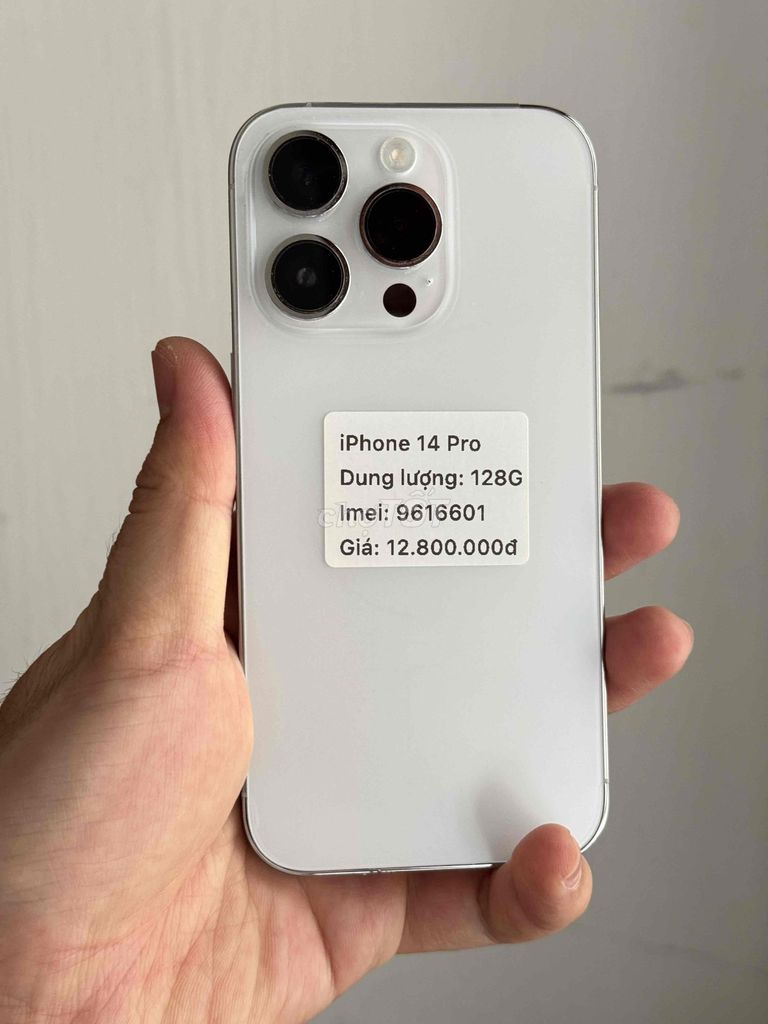 iPhone 14 Pro 128GB trắng máy đẹp keng. Mua bán Điện thoại tại Thành phố Buôn Ma Thuột Đắk Lắk được đăng bởi Nguyễn Hoàng hình 1