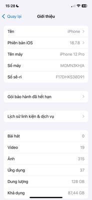 Apple iPhone 12 Pro 128GB GL Android