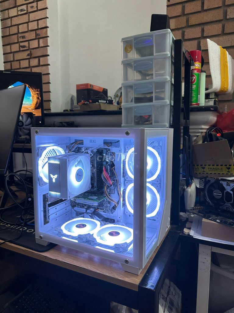 Case Gaming bể cá trắng led siêu đẹp, ngon, khỏe