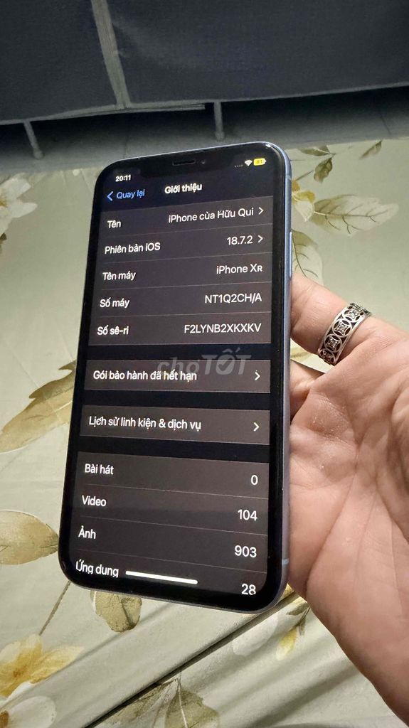 Apple iPhone XR 256GB Xanh. Mua bán Điện thoại tại Quận 7 Tp Hồ Chí Minh được đăng bởi Hữu Qui  hình 1