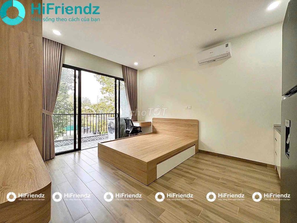 🌿 Phòng Mới 100% Có Ban Công, Cửa Kính Lớn, View Xanh Mát – Bình Thạnh