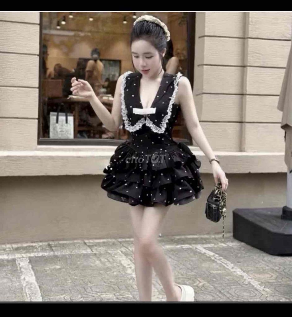 Đầm Chấm Bi. Mua bán Quần áo tại Thành phố Sóc Trăng Sóc Trăng được đăng bởi Danh Thị Tâm Như hình 1