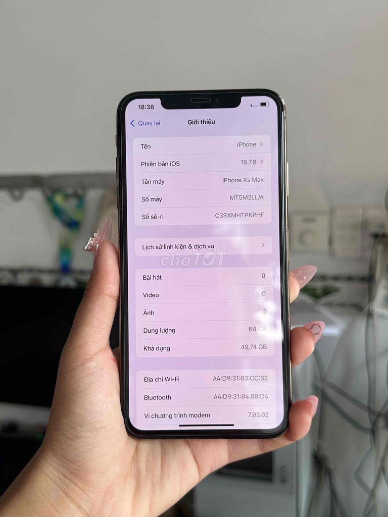 iPhone XS Max 64GB Vàng Đã qua sử dụng. Mua bán Điện thoại tại Thị xã Tân Uyên Bình Dương được đăng bởi Cửa hàng Kim Tuyến hình 1