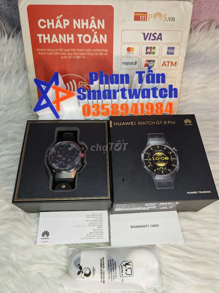 Huawei GT6 Pro 99.9% Đen 16/5/2027 full box . Mua bán Thiết bị đeo thông minh tại Quận Tân Phú Tp Hồ Chí Minh được đăng bởi Phan Tấn SmartWatch hình 1