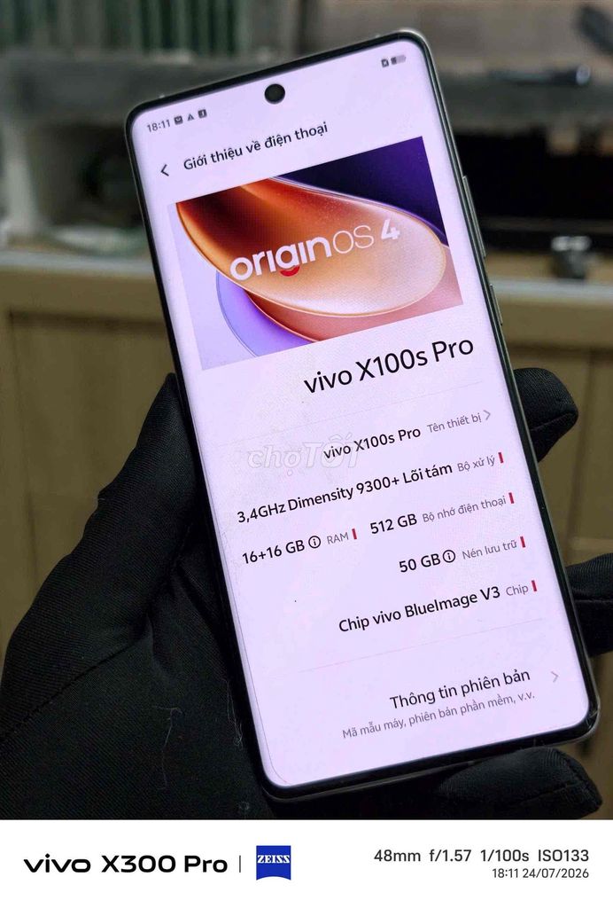 Vivo X100s Pro 16GB/512GB Dimensity 9300+. Mua bán Điện thoại tại Thành phố Đà Lạt Lâm Đồng được đăng bởi Lộc Lá Mô Bai hình 1
