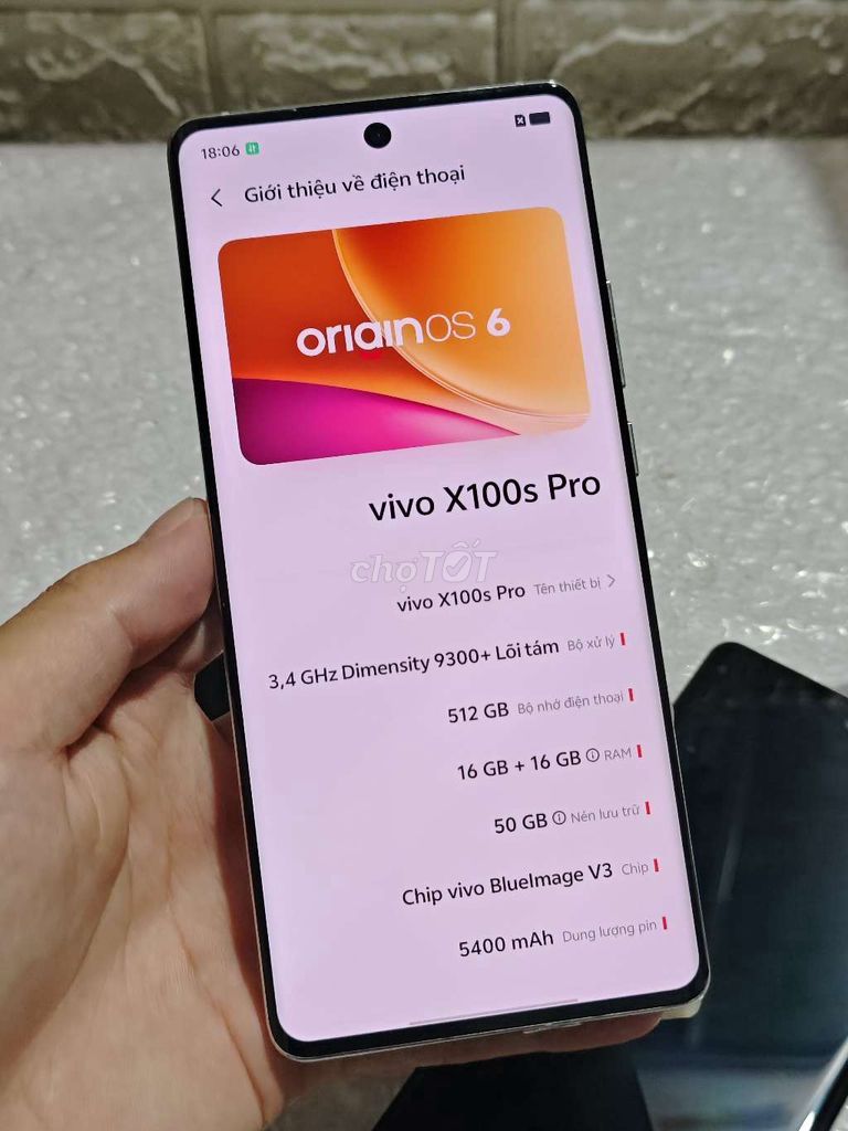 Vivo X100S Pro 512GB. Mua bán Điện thoại tại Quận Long Biên Hà Nội được đăng bởi Nguyễn Văn Tỉnh hình 1