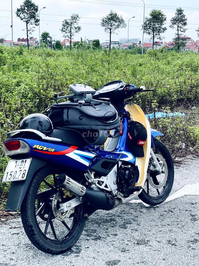 Мотоцикл Suzuki RGV Xipo 2000, сине-бежевый