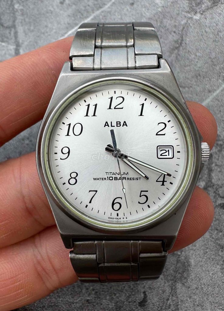 Đồng hồ chính hãng Seiko Alba size 36 Titalium. Mua bán Đồng hồ tại Quận Hà Đông Hà Nội được đăng bởi Nghiêm Xuân Huy hình 1