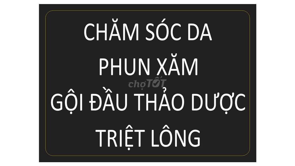 Bảng hiệu spa phun xăm 1m2 x 80cm
