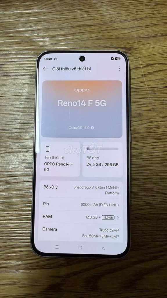 OPPO Reno14 F 5G . Mua bán Điện thoại tại Huyện Bình Chánh Tp Hồ Chí Minh được đăng bởi Thống hình 1