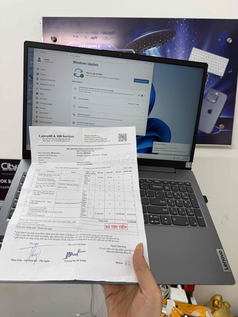 Lenovo V15 G5 i5 Gen 13 15.6 inch 16GB/512GB Xám. Mua bán Laptop tại Quận Đống Đa Hà Nội được đăng bởi CITYAPPLE hình 1