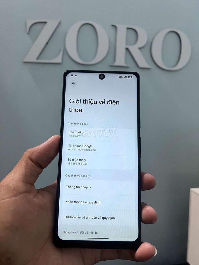 Google Pixel 6 Pro - Màn hình Oled. Mua bán Điện thoại tại Thành phố Sóc Trăng Sóc Trăng được đăng bởi ZORO CHUYÊN SỌC hình 1