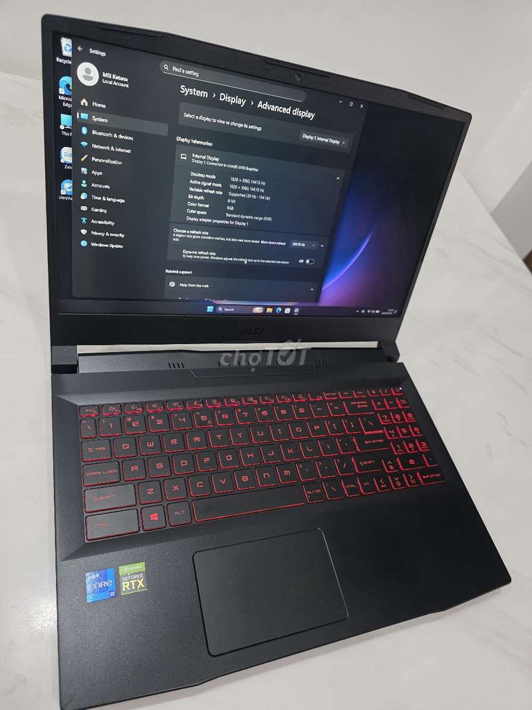 MSI Katana GF66 i7-11800H 8GB/512GB. Mua bán Laptop tại Thành phố Thủ Đức Tp Hồ Chí Minh được đăng bởi SAFEGUARD hình 1
