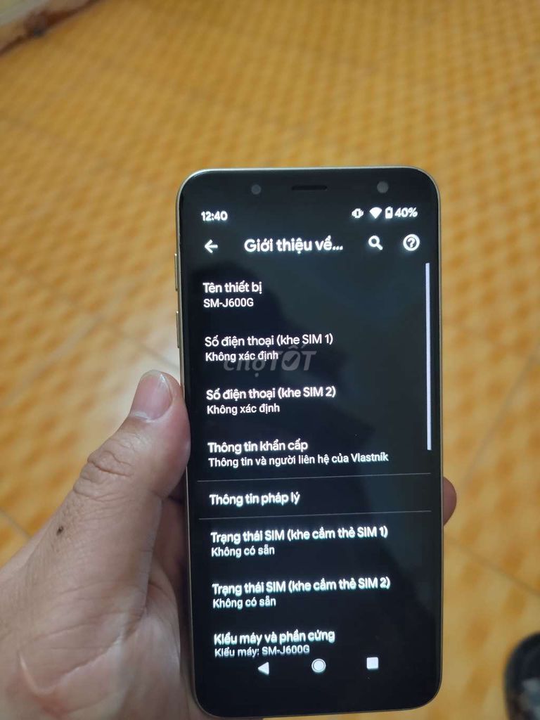 Samsung J6 SM-J600G 32GB Vàng. Mua bán Điện thoại tại Huyện Yên Mô Ninh Bình được đăng bởi Ethan Pei hình 1