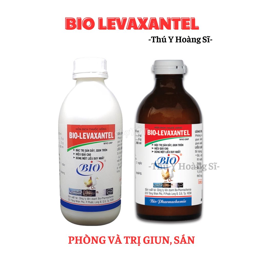 Levaxantel xử lí sán dây, giun đũa trên gia cầm