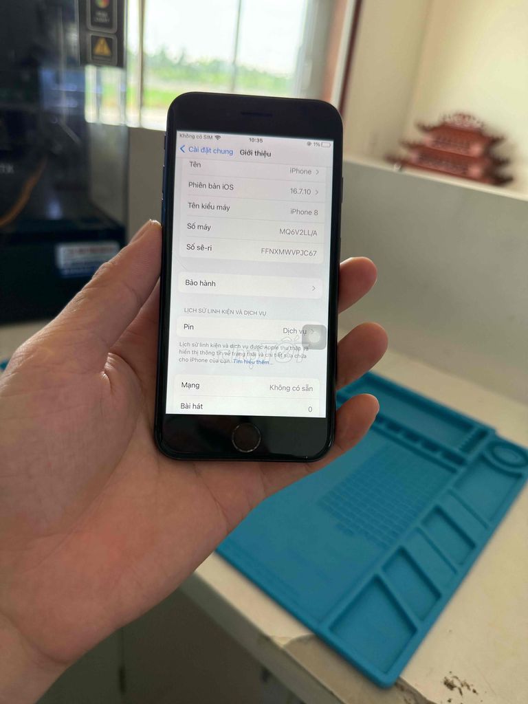 Apple iPhone 8 Đen Quốc tế. Mua bán Điện thoại tại Huyện Thuỷ Nguyên Hải Phòng được đăng bởi Hùng Nguyễn THP store hình 1