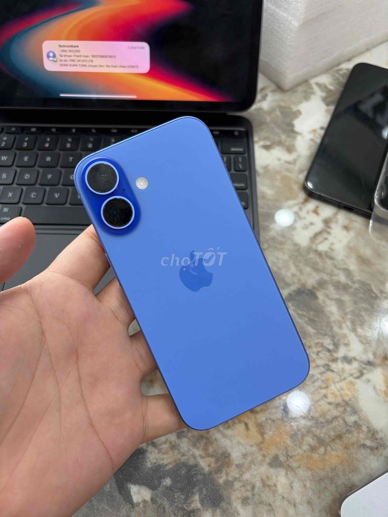 iPhone 16 128GB Pin 90% - Bản Quốc Tế. Mua bán Điện thoại tại Huyện Thanh Trì Hà Nội được đăng bởi Đoàn Xuân Tùng hình 1