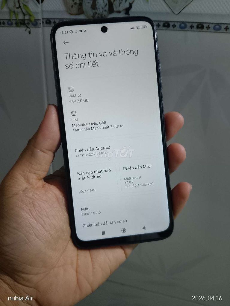 Xiaomi Redmi 10 Ram 6gb rom 128gb zin. Mua bán Điện thoại tại Thành phố Thủ Đức Tp Hồ Chí Minh được đăng bởi đt cũ hình 1
