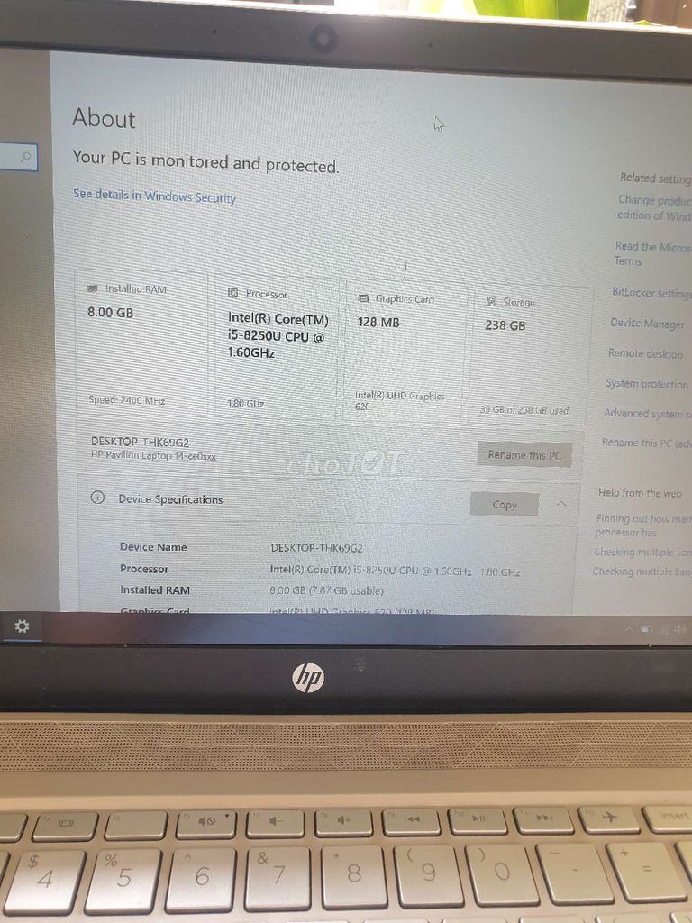 HP Pavilion 14 i5-8250U 8GB/238GB. Mua bán Laptop tại Thành phố Huế Thừa Thiên Huế được đăng bởi Nhân hình 1
