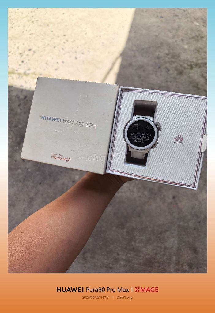 Huawei GT 3 Pro Gốm Dây da Trắng. Mua bán Thiết bị đeo thông minh tại Huyện Củ Chi Tp Hồ Chí Minh được đăng bởi Đạo Phong hình 1