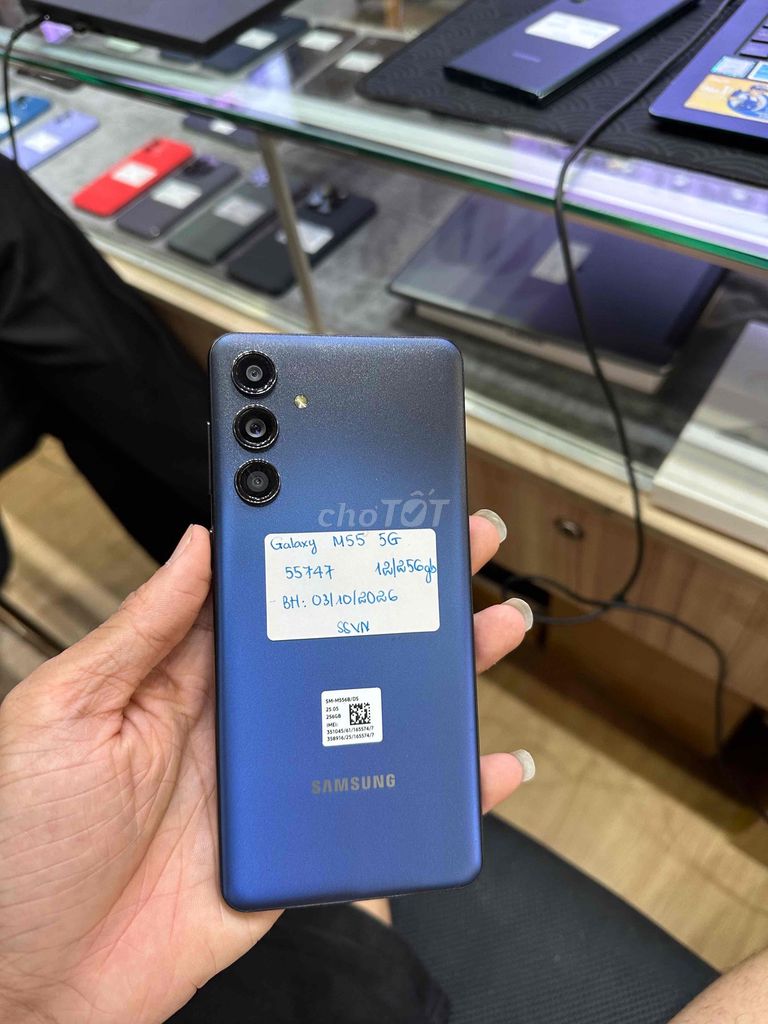 Samsung M55 5G 256GB Xanh đậm. Mua bán Điện thoại tại Quận 8 Tp Hồ Chí Minh được đăng bởi Lê Đặng Minh Khang hình 1