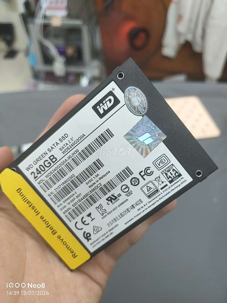 Ổ cứng SSD WD 256GB 98%. Mua bán Linh kiện (RAM, Card...) tại Quận 11 Tp Hồ Chí Minh được đăng bởi nguyễn thành nhân hình 1