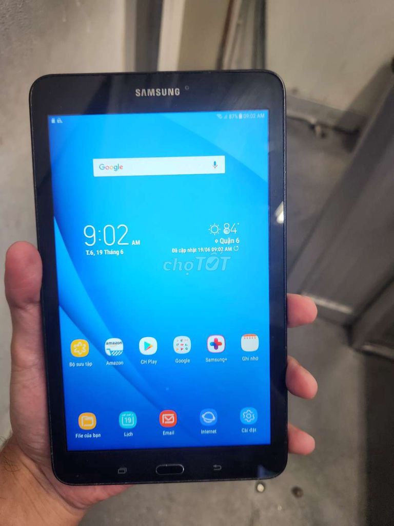 Samsung Galaxy Tab E màu Đen. Mua bán Máy tính bảng tại Quận 6 Tp Hồ Chí Minh được đăng bởi chip hình 1