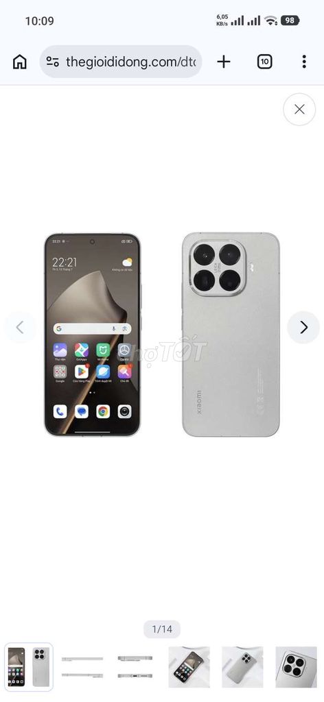 Xiaomi 15T Pro 12GB/256GB Bạc. Mua bán Điện thoại tại Huyện Yên Mỹ Hưng Yên được đăng bởi hoè hình 1