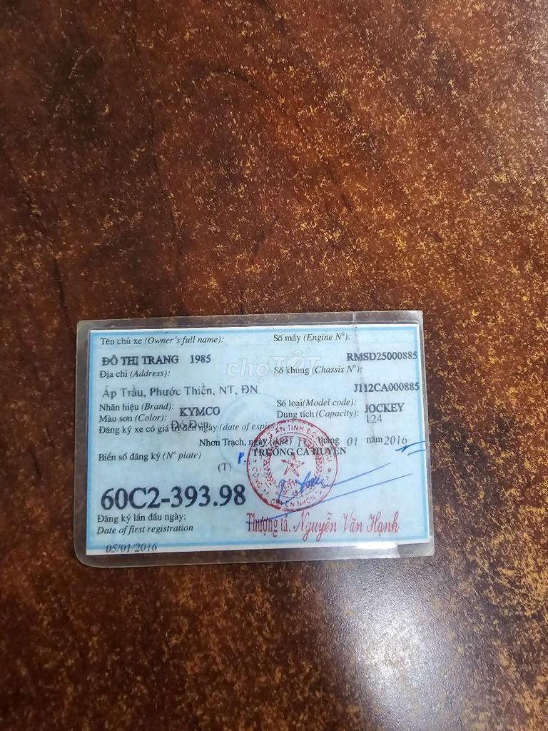 Xe tay ga kymco jockey. Mua bán Xe máy tại Huyện Nhơn Trạch Đồng Nai được đăng bởi vo minh phuc hình 6