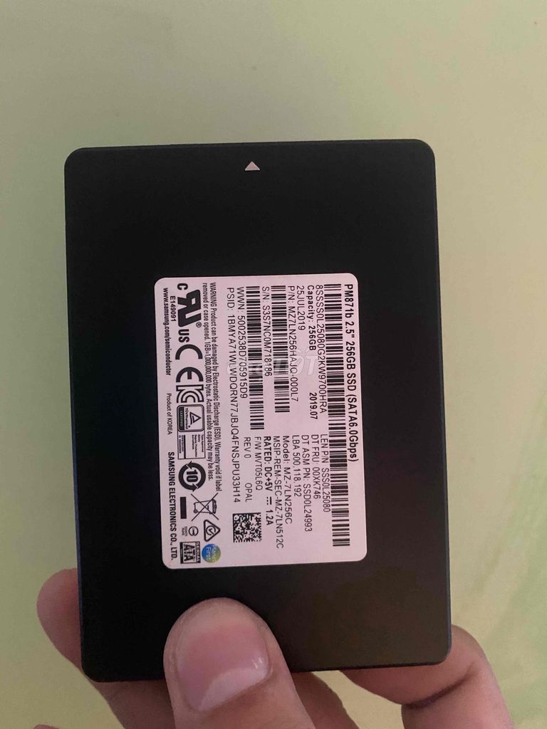 Ổ cứng SSD Samsung 256G chất lượng zin all W10