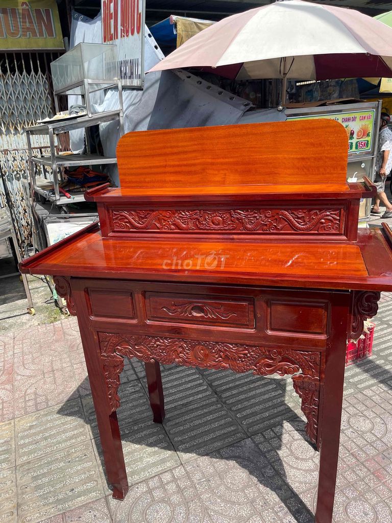 Tủ thờ Gỗ Nâu đỏ 1m2 2 cấp. Mua bán Tủ, kệ gia đình tại Huyện Hóc Môn Tp Hồ Chí Minh được đăng bởi kimchung hình 1