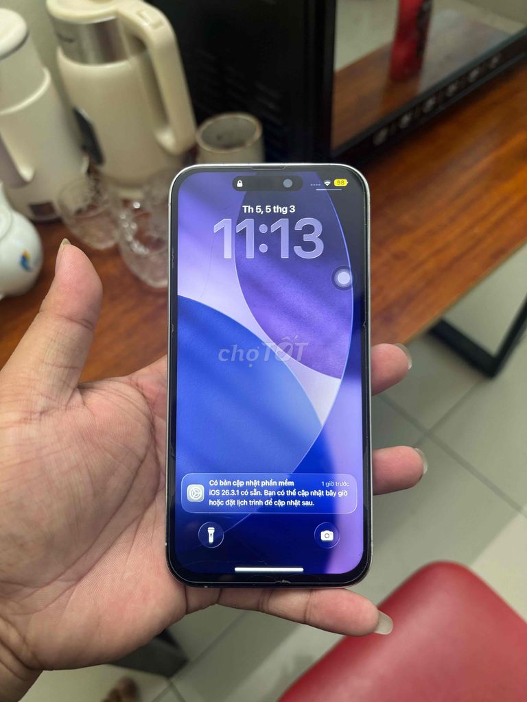 iPhone 14 Pro Max Trắng. Mua bán Điện thoại tại Huyện Hoài Đức Hà Nội được đăng bởi Nsjsj Snh hình 1