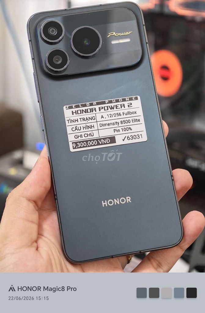 Honor Power 2 Xám 12GB/256GB Dimensity 8500 Elite. Mua bán Điện thoại tại Quận Ninh Kiều Cần Thơ được đăng bởi Zelda Phone hình 1