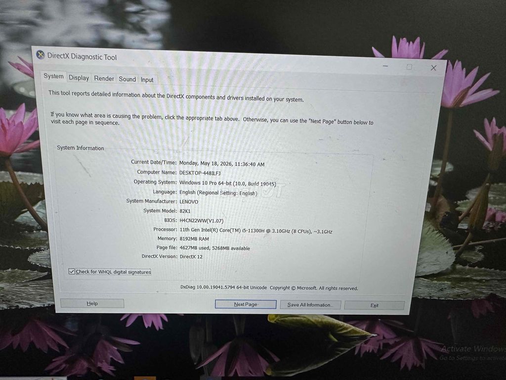 Lenovo i5 11300H ram 8GB ssd 512 VGA 3050Ti. Mua bán Laptop tại Quận Hà Đông Hà Nội được đăng bởi Phạm Khánh Huyền hình 1