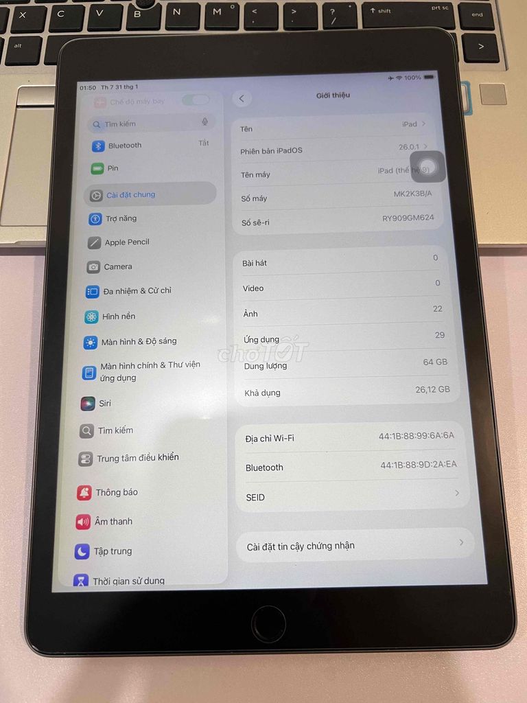 iPad Gen 9 bypass. Mua bán Máy tính bảng tại Quận Đống Đa Hà Nội được đăng bởi Văn Hoàng hình 1
