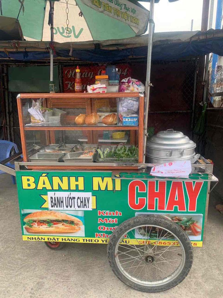 Thanh lý xe bán đồ ăn sáng (bánh mì, xôi)