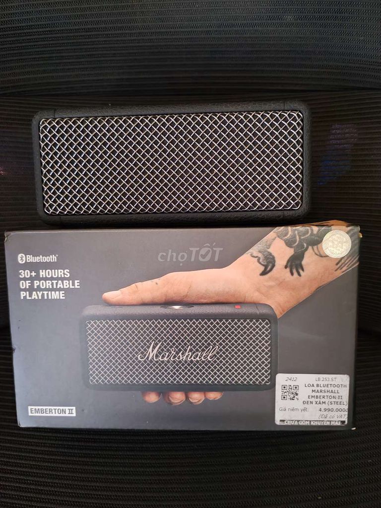 Loa Bluetooth Marshall Emberton II Đen xám 99% mới. Mua bán Tivi, Âm thanh tại Quận Lê Chân Hải Phòng được đăng bởi thanh lý đồ bán giá chuẩn không mặc cả  hình 1