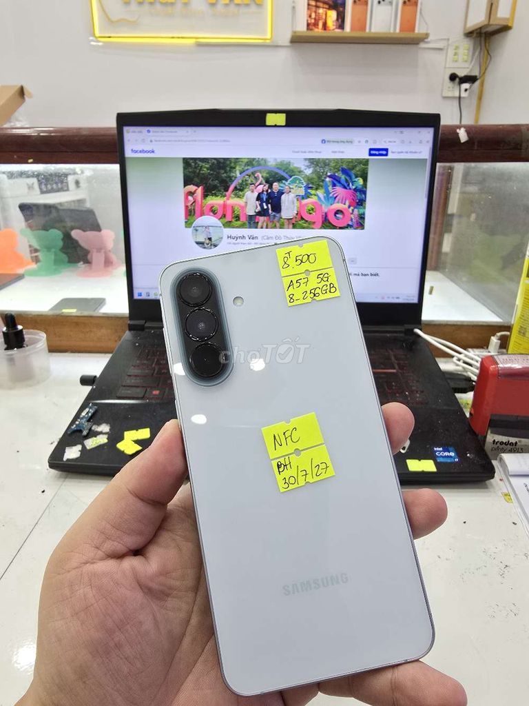 Samsung A57 5G 256GB - BH_30/07/2027. Mua bán Điện thoại tại Thành phố Long Xuyên An Giang được đăng bởi Facebook Cầm Đồ Thúy Vân hình 1