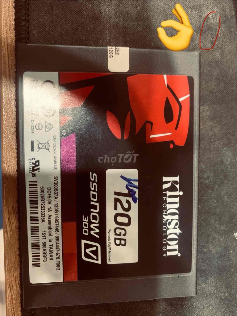 Ổ cứng SSD Kingston SSDNow V300 120GB. Mua bán Linh kiện (RAM, Card...) tại Huyện Hoài Đức Hà Nội được đăng bởi Hao Dinh hình 1