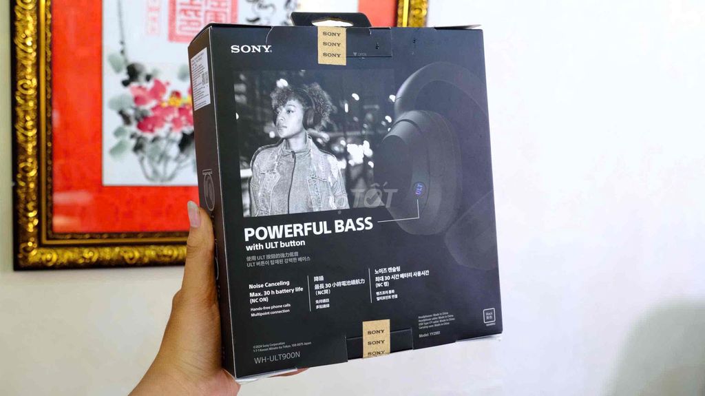 Tai nghe Sony WH-ULT900N Đen New Fullbox. Mua bán Tivi, Âm thanh tại Quận Bình Thạnh Tp Hồ Chí Minh được đăng bởi Vân Anh 2Tech House hình 1