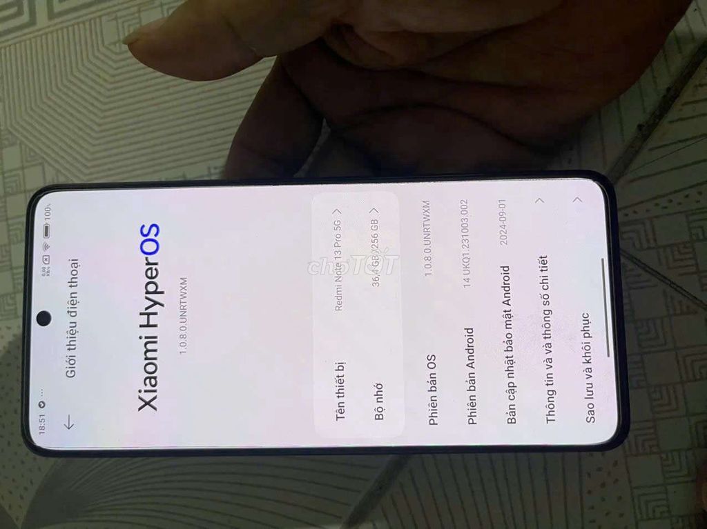 Xiaomi Redmi Note 13 Pro 5G 256GB Đen. Mua bán Điện thoại tại Quận Lê Chân Hải Phòng được đăng bởi hoang huy hình 1