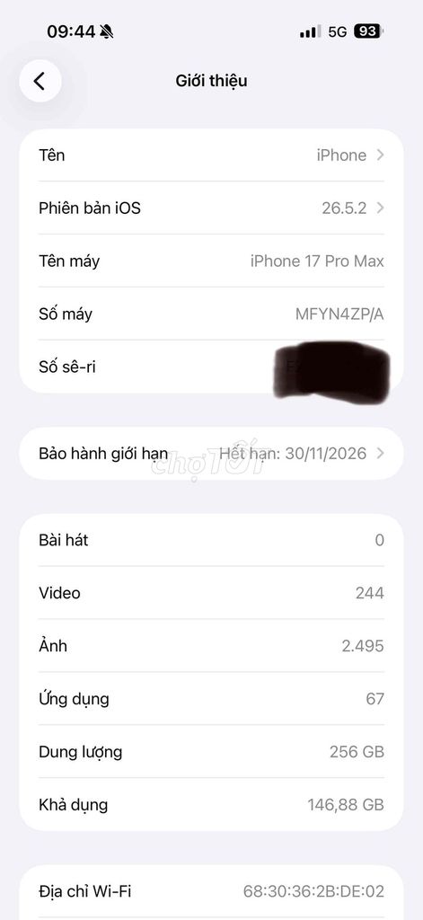 Apple iPhone 17 Pro Max 256GB Cam. Mua bán Điện thoại tại Quận Tân Phú Tp Hồ Chí Minh được đăng bởi nguyễn hữu duy hình 1