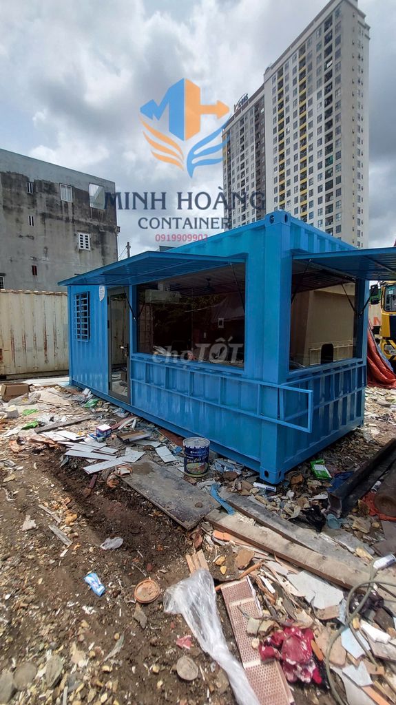 Container cafe Xanh dương 20f trao đổi đc tại bãi. Mua bán Đồ chuyên dụng, Giống nuôi trồng tại Thành phố Dĩ An Bình Dương được đăng bởi Minh Hoàng Container hình 1