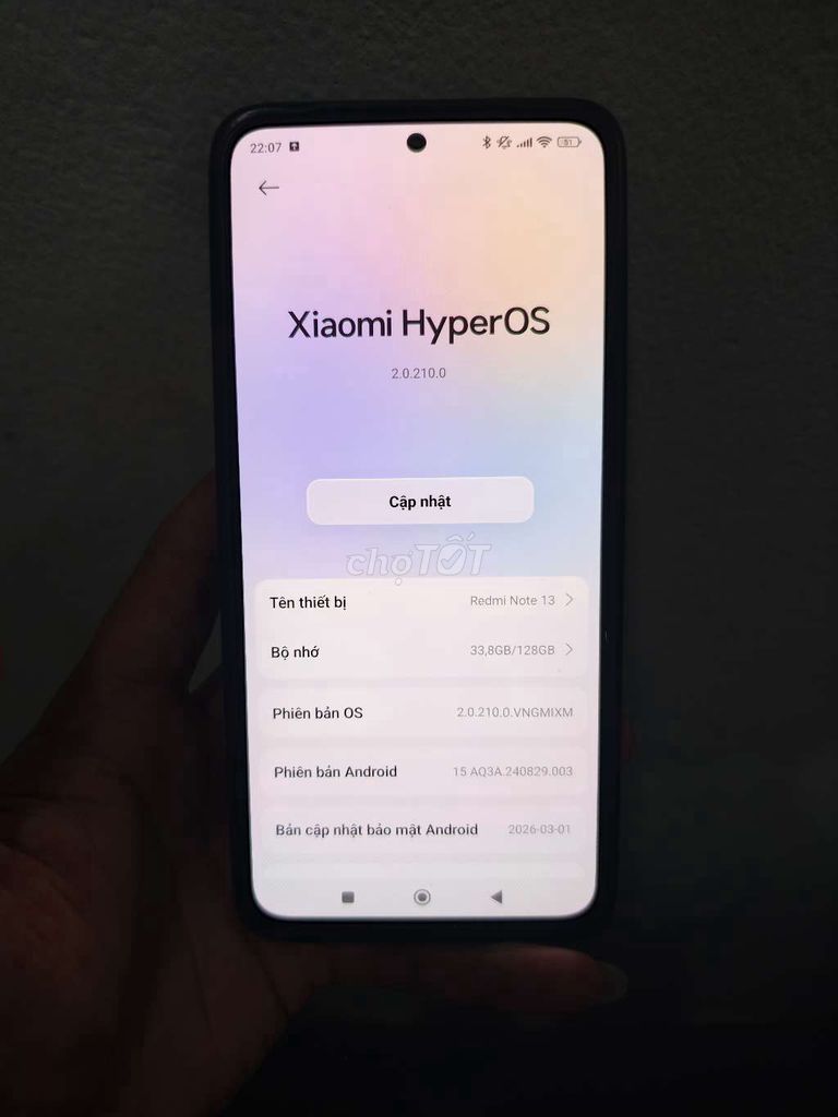 Xiaomi Redmi Note 13 128GB Đen. Mua bán Điện thoại tại Quận Nam Từ Liêm Hà Nội được đăng bởi Manhthuong hình 1