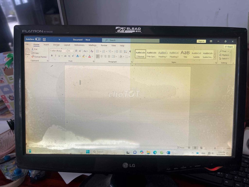 Màn hình máy tính LG 19 inch Đen lỗi hiển thị. Mua bán Phụ kiện (Màn hình, Chuột...) tại Huyện Mỹ Tú Sóc Trăng được đăng bởi Phuoc Hau hình 1