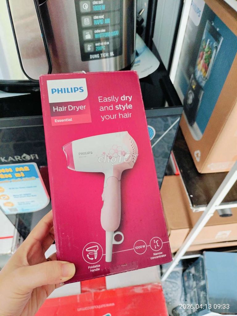 Máy sấy tóc Philips tay cầm gập. Mua bán Nội thất, đồ gia dụng khác tại Quận Cẩm Lệ Đà Nẵng được đăng bởi Điện Máy Thái Hiền hình 1