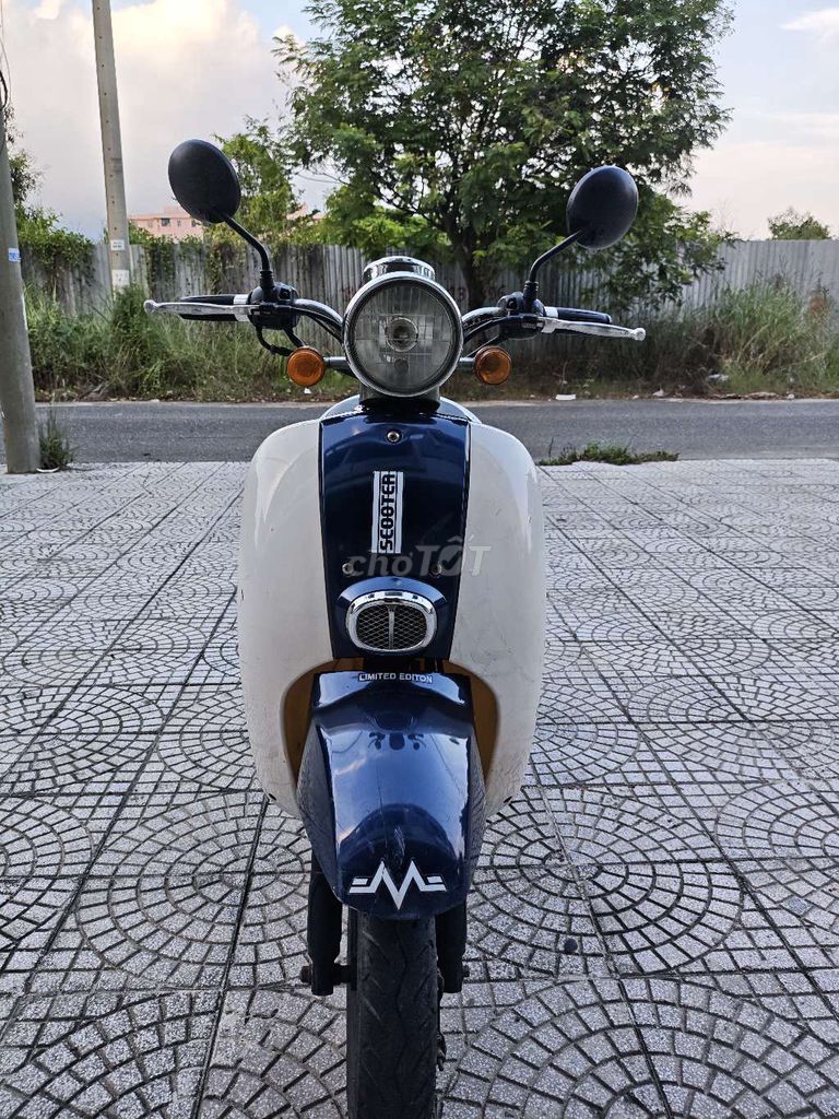 Скутер Crea 50cc, синий, тихий, полнофункциональный