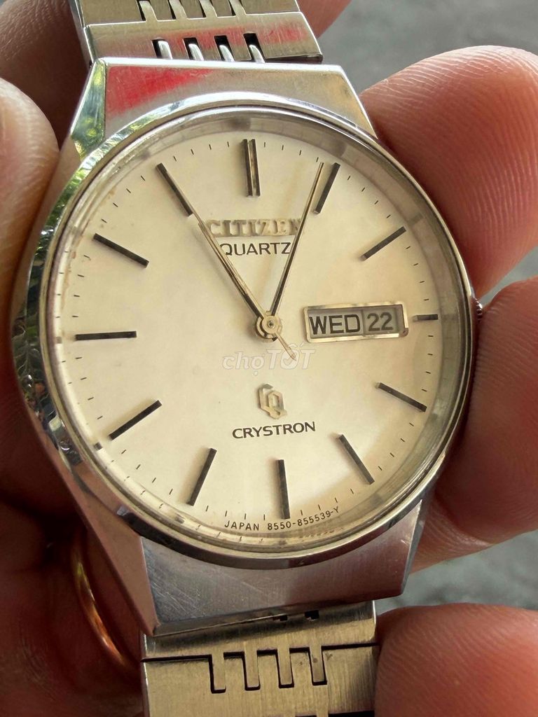 Đồng hồ Citizen Crystron Quartz Nam. Mua bán Đồng hồ tại Thành phố Rạch Giá Kiên Giang được đăng bởi Le Minh Sang hình 1